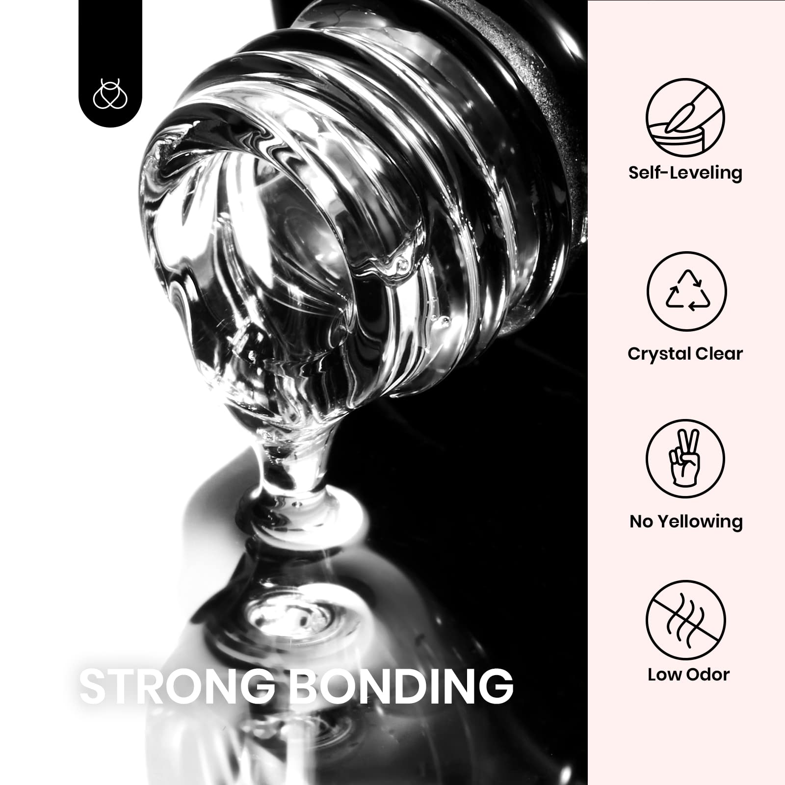 beetles Gel Polish 2Pcs 15ml Nail Glue Kit for Acrylic Nails, 5 in 1 Super Strong Brush in Nail Gel Glue for False Nails Tips and Gel Nail Polish Led Lamp Required 🍁 All In One Marketplace Canada
