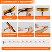 Window Cleaning Tools Window Squeegee: 2 in 1 Double-Sided Professional Cleaner Window Washing Kit with Extension Pole 20+ Ft Duster for High Ceilings Microfiber Scrubber for Indoor Outdoor High Glass 🍁 All In One Marketplace Canada