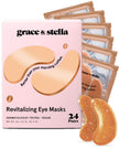 grace and stella Eye Patches with Caffeine - Under Eye Patches for Puffy Eyes - Revitalizing Under Eye Mask - Eye Pads with Niacinamide & Hyaluronic Acid - Vegan Eye Mask Skincare, 24 Pairs 🍁 All In One Marketplace Canada