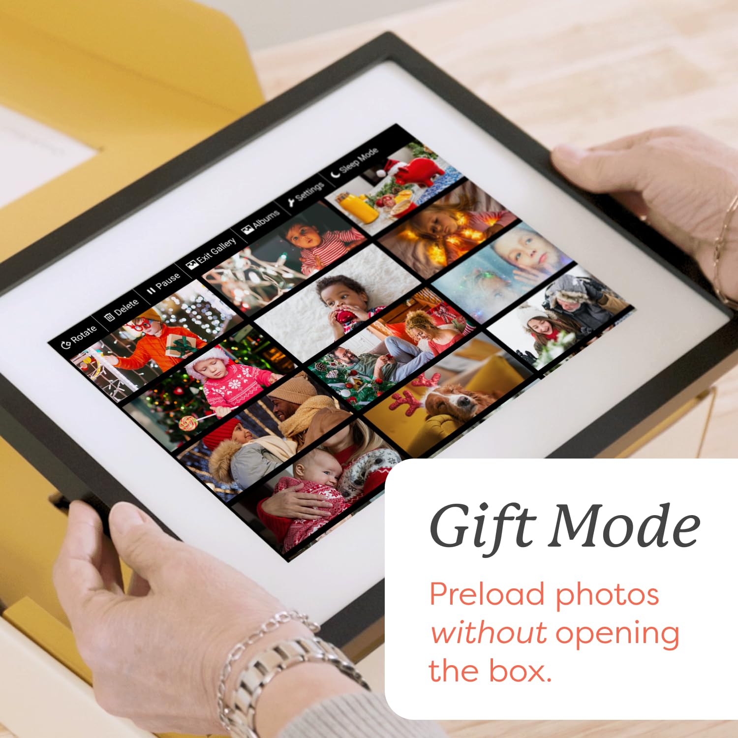 Skylight Frame – WiFi Digital Picture Frame Customer Support, Touch Screen Digital Photo Frame with Easy Setup, Photo Gifts for Parents and Grandparents - 10 Inch Black 🍁 All In One Marketplace Canada