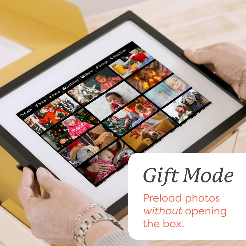 Skylight Frame – WiFi Digital Picture Frame Customer Support, Touch Screen Digital Photo Frame with Easy Setup, Photo Gifts for Parents and Grandparents - 10 Inch Black 🍁 All In One Marketplace Canada