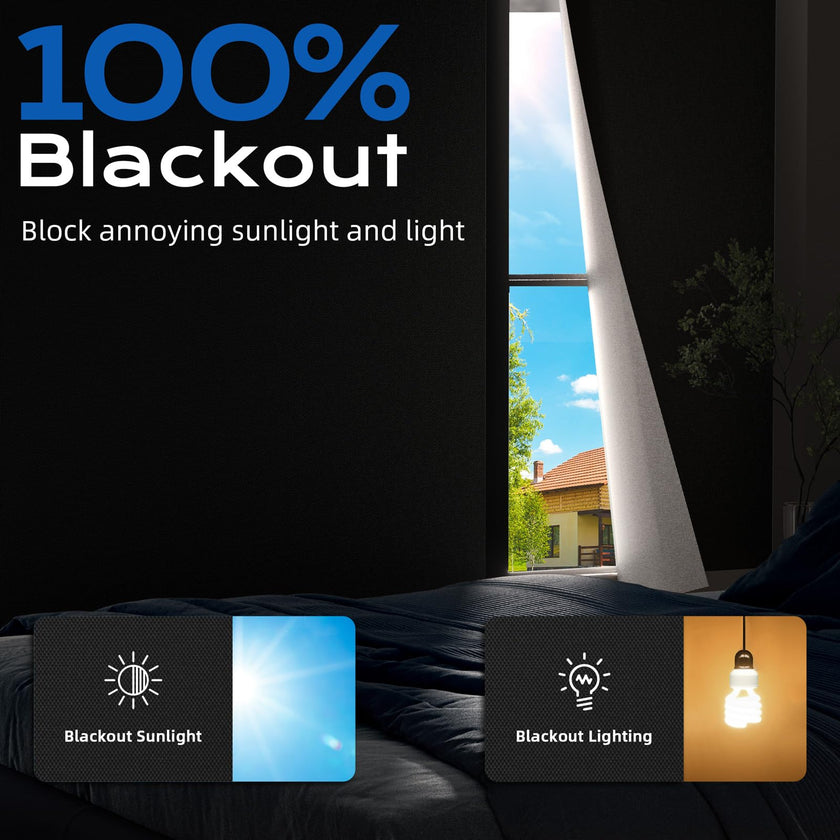 Blackout Curtains for Bedroom, 70