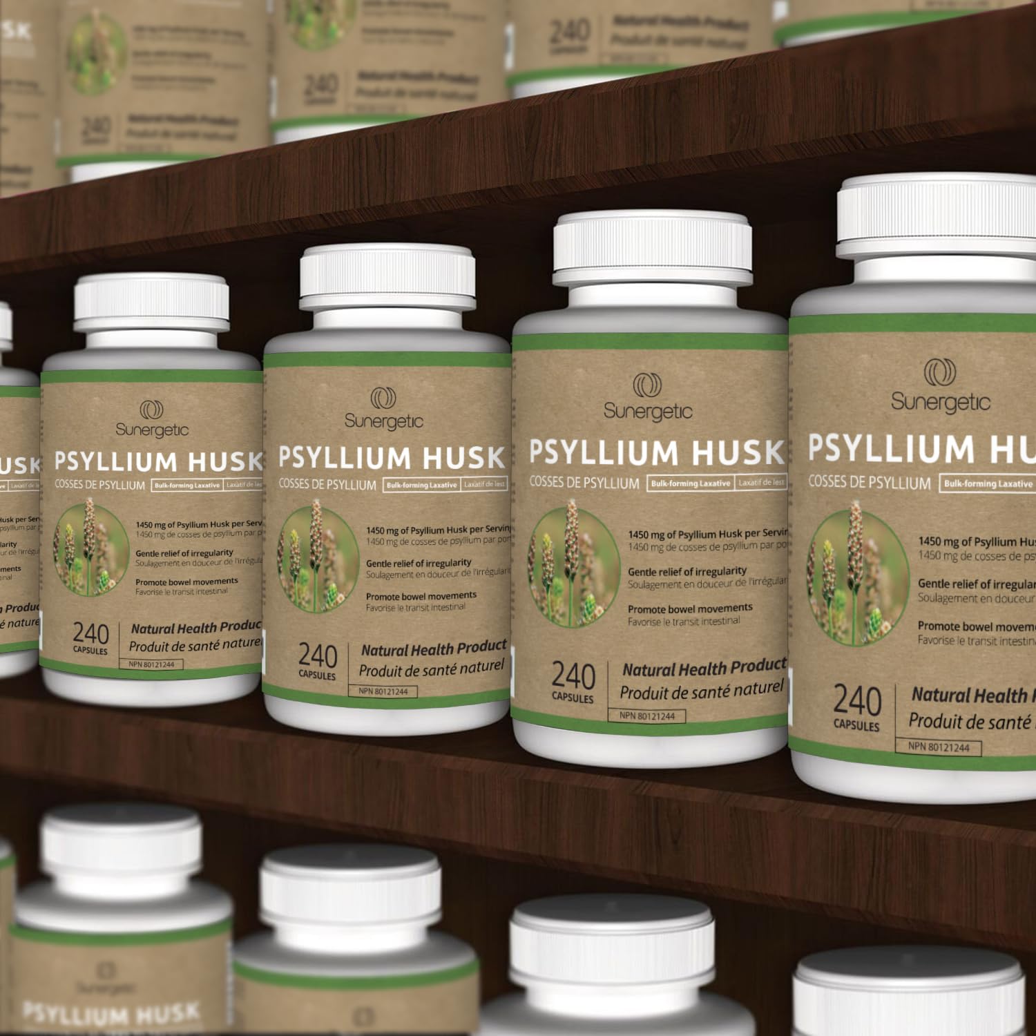 Premium Psyllium Husk Capsules - 1450mg per Serving - Helps Support Digestion, Intestinal Health & Regularity - 240 Psyllium Husk Fiber Capsules 🍁 All In One Marketplace Canada