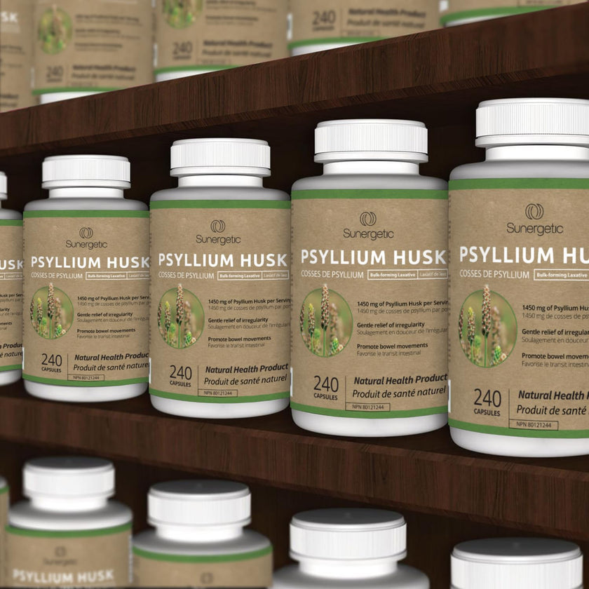 Premium Psyllium Husk Capsules - 1450mg per Serving - Helps Support Digestion, Intestinal Health & Regularity - 240 Psyllium Husk Fiber Capsules 🍁 All In One Marketplace Canada