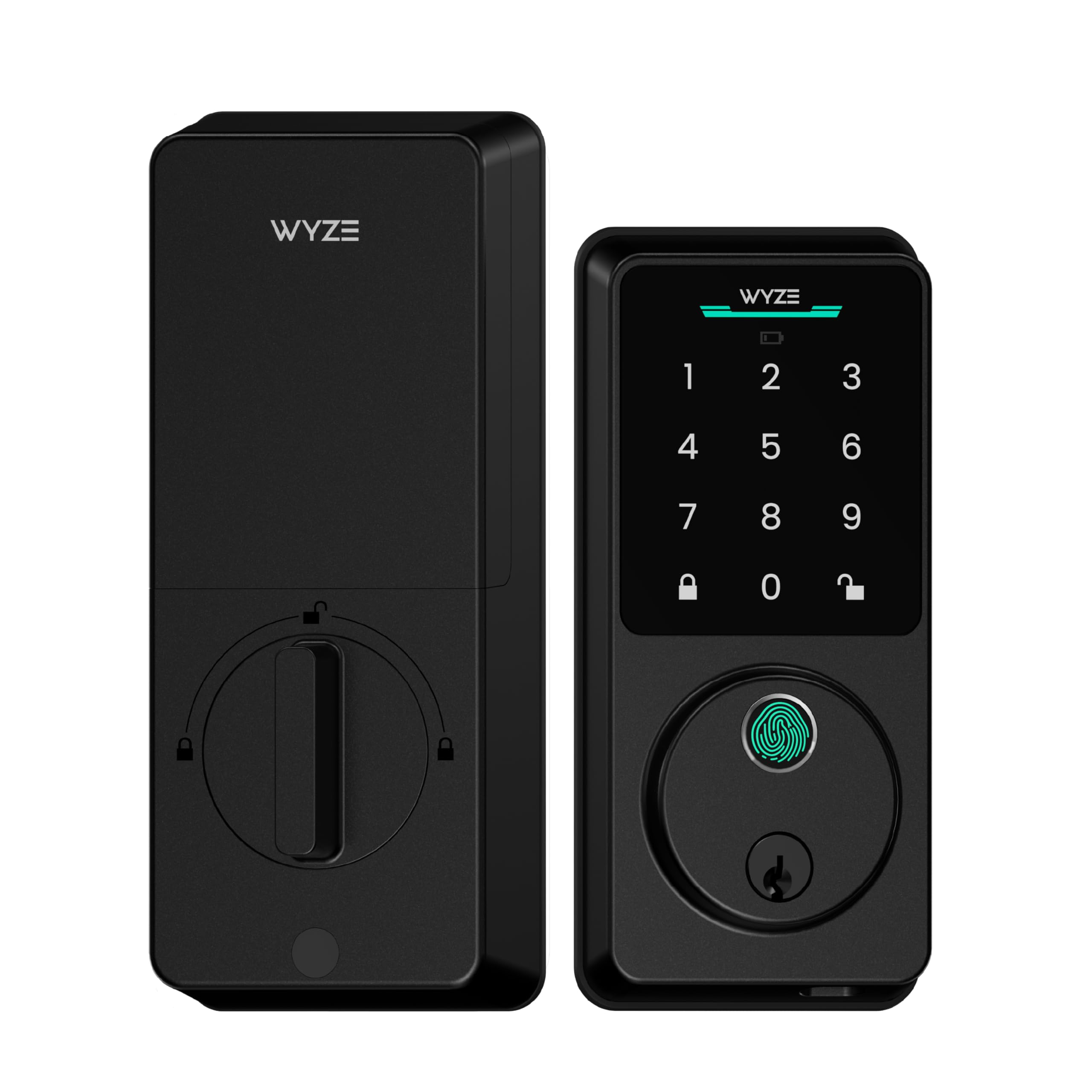 Wyze Auto-Lock Bolt v2, Fingerprint Keyless Entry Smart Lock, AI Learning Scanner with Wi-Fi Front Door Lock Deadbolt, Auto-Lock, 8 Months Battery, BHMA2, IP53, Anti-Peep Keypad, Backup Keys 🍁 All In One Marketplace Canada