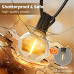 RTTY Outdoor String Lights Patio Light for Outside Waterproof G40 Shatterproof LED Bulbs, Dimmable Hanging Connectable Globe Lighting for Bistro, Backyard, Cafe, Porch, 2700K, 50 FT 26pcs 🍁 All In One Marketplace Canada