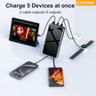 COPINK Power Bank with Built in Cables, 25000mAh Fast Charging Portable Charger,5 Output 2 Input LED Display Slim External Battery Pack for iPhone, Samsung, Android Phones, Tablets 🍁 All In One Marketplace Canada