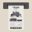 Utopia Bedding Full/Double Bed Sheets - 4 Piece Full Size Cooling Sheet Set - Hotel Luxury Soft Breathable Microfiber, Oeko-TEX, Deep Pocket Easy Fit & Care, Fade & Wrinkle Resistant, Grey 🍁 All In One Marketplace Canada