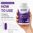 AOR Advanced B Complex Capsules, 180 Count 180-Day Supply - Full-Spectrum B Vitamin Blend with B1, B2, B3, B5, B6, B12, Inositol, Folic Acid & Biotin - Vegan, Non-GMO & Gluten-Free - Promotes Energy 🍁 All In One Marketplace Canada