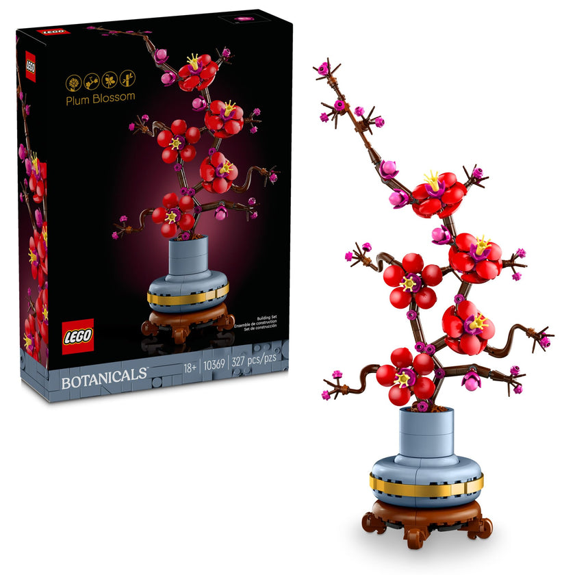 LEGO Icons Plum Blossom Building Sets for Adults - Artificial Flower for Dinner Table Centerpiece, Living Room Home Decor, Ages 18+ - DIY Craft Kits - Gift for Graduation - 10369 🍁 All In One Marketplace Canada