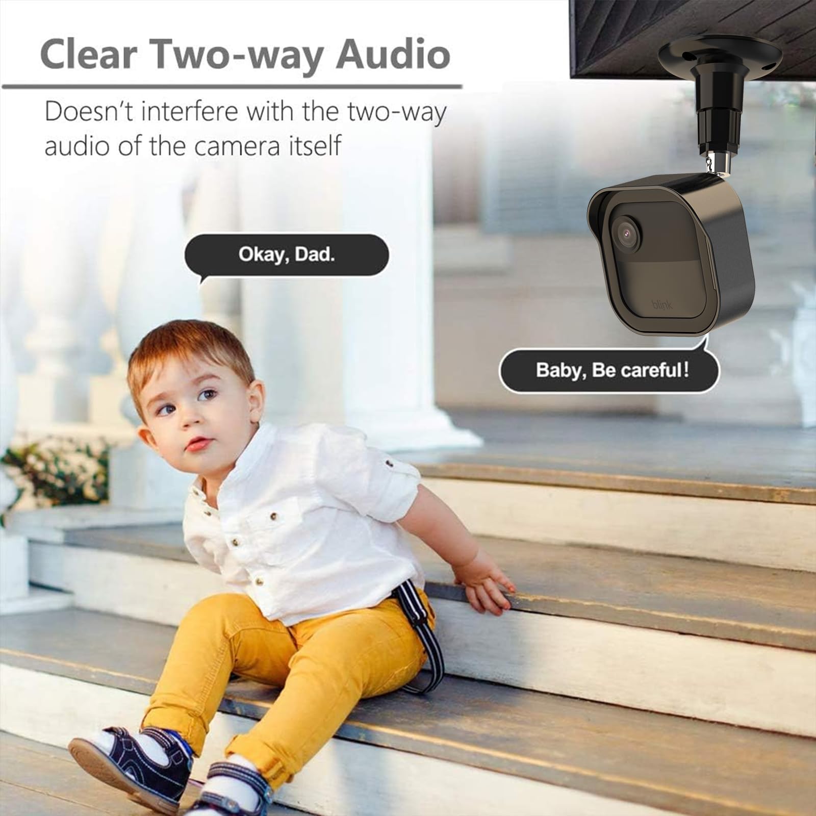 All-New Blink Camera Mount for Outdoor 4/2K+, 3 Pack Protective Cover and 360 Degree Adjustable Mounting Bracket, Blink Sync Module Outlet Mount (Black) 🍁 All In One Marketplace Canada