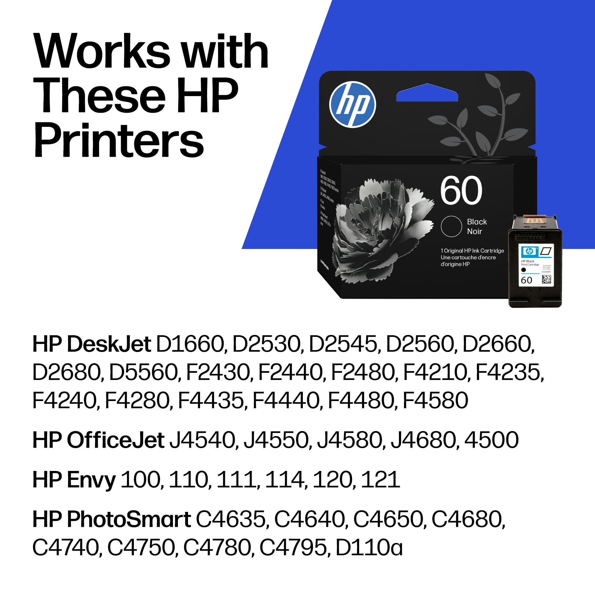 HP 60 (CC640WN) Black Original Ink Cartridge 🍁 All In One Marketplace Canada