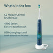 Philips Sonicare 4100 Electric Toothbrush, Sonic Toothbrush with Two Intensity Levels, Pressure Sensor and Timer, Malibu Prismatic, Model HX3689/22 🍁 All In One Marketplace Canada