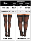 RSLOVE Women's Lace Top Thigh High Sheer Stockings Antiskid Silicone Ultra Shimmery Pantyhose Black One Size 🍁 All In One Marketplace Canada