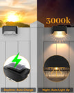CANASUN Solar Deck Lights 16 Pack Solar Fence Light Solar Powered Outdoor Step Light IP65 Waterproof LED Pathway Light for Deck Fence Railing Garden Patio StairYard (Warm Light) 🍁 All In One Marketplace Canada
