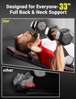 Yoleo Adjustable Weight Bench, 660LB Foldable Workout Bench with Extended Head/Neck Protection/Spine Support for Bench Press, Fast Folding Incline Decline Flat Bench 🍁 All In One Marketplace Canada
