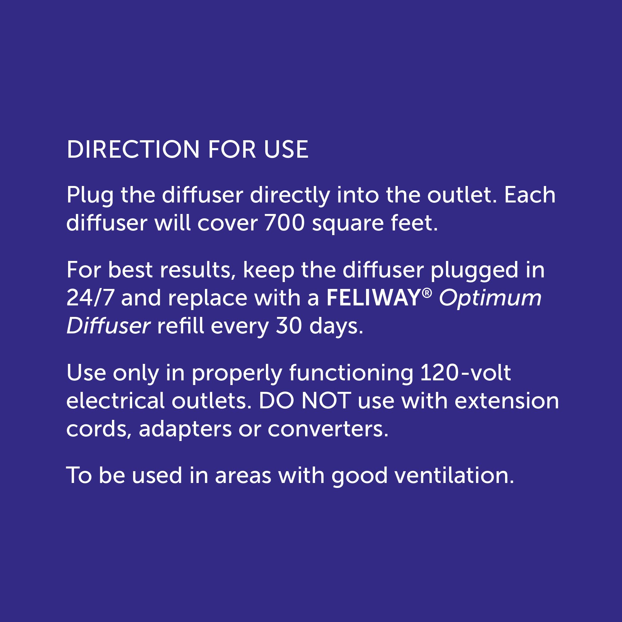 FELIWAY Optimum Diffuser Refill Value Pack, Promotes Calmness AND Harmony in Cats & Kittens, VHP Registered NN.P5V2, includes 3 Refills, Lasts 90 Days, Cat Calming Pheromones, 3 x 48ml 🍁 All In One Marketplace Canada