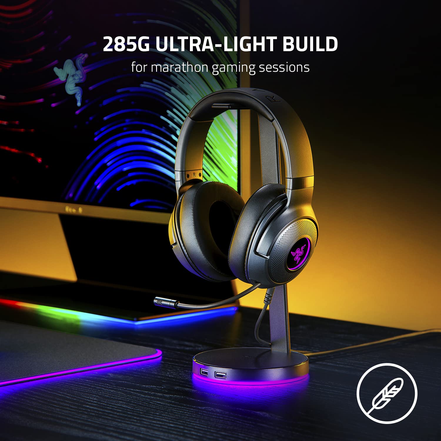 Razer Kraken V3 X Wired USB Gaming Headset, Lightweight, Black 🍁 All In One Marketplace Canada