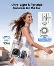 DIGIX Rechargeable USB Desk Fan for Bedroom, 100 Speeds, 360° Rotation, Wall Mounted Design Small Portable Table Fan with LED Display, Quiet Personal Desktop Cooling Fans for Home Office (Black) 🍁 All In One Marketplace Canada