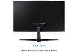 Samsung 24-inch FHD Black Curved Screen Monitor with 100 Hz Refresh Rate, Game Mode, Eye Saver Mode - (LS24D368GANXZA) [Canada Version] 🍁 All In One Marketplace Canada