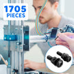 1705 Pcs Machine Screw Assortment Kit, M2 M3 M4 M5 Metric Bolts and Nuts Kit with Lock and Flat Washers, Hex Button Head 10.9 Alloy Steel Cap Screw Set with Allen Wrench 🍁 All In One Marketplace Canada