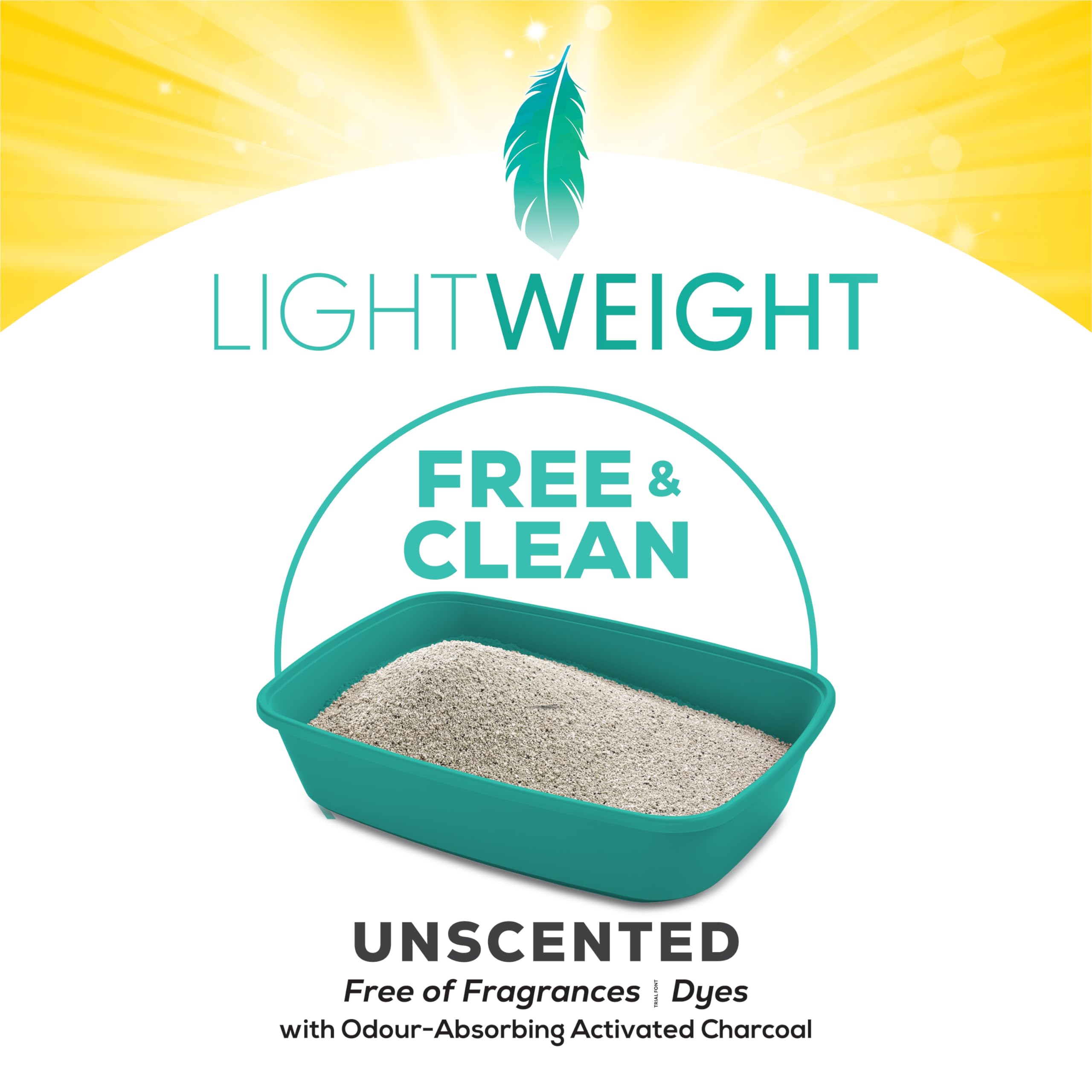 Tidy Cats Free & Clean Cat Litter, LightWeight Unscented Multi-Cat - 5.44 kg Box 🍁 All In One Marketplace Canada