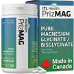PrizMAG Pure Magnesium Bisglycinate, Magnesium Glycinate, 380mg of Mag Per Serving | Supports Muscle & Bone Health - Gentle on Digestion & High Absorption | Made in Canada - 120 Capsules 🍁 All In One Marketplace Canada