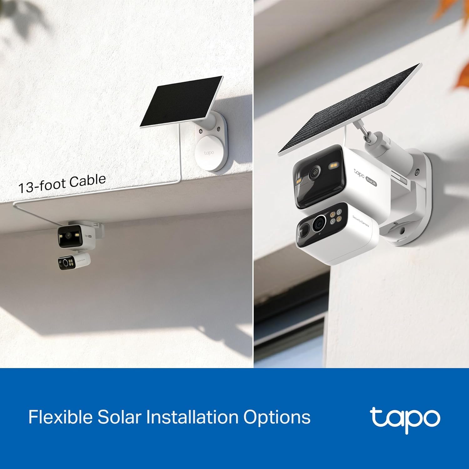 Tapo 2K Dual Lens 360° Pan/Tilt Security Battery Camera Wireless w/Solar Panel, 165° Wide View + 6mm Telephoto, Free Person/Vehicle Detection, SD/Cloud Storage, Works w/Alexa & Google (Tapo C645D KIT) 🍁 All In One Marketplace Canada