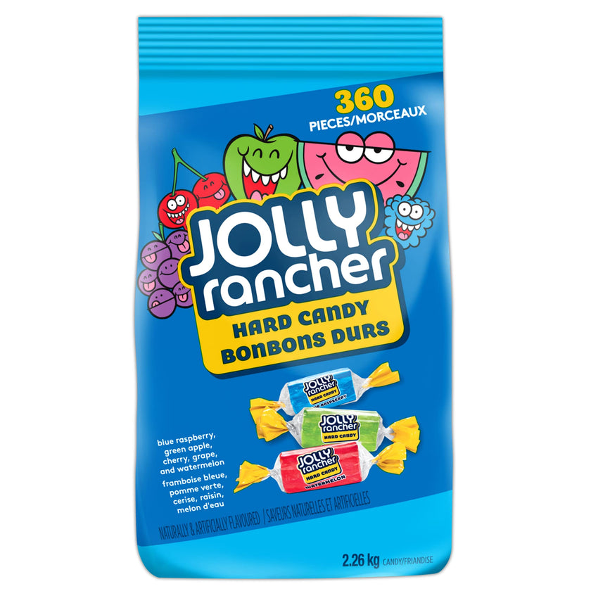 JOLLY RANCHER Assorted Hard Candy, 360 Count (2.26kg) – Individually Wrapped Fruity Candy for Gifts & Sharing 🍁 All In One Marketplace Canada