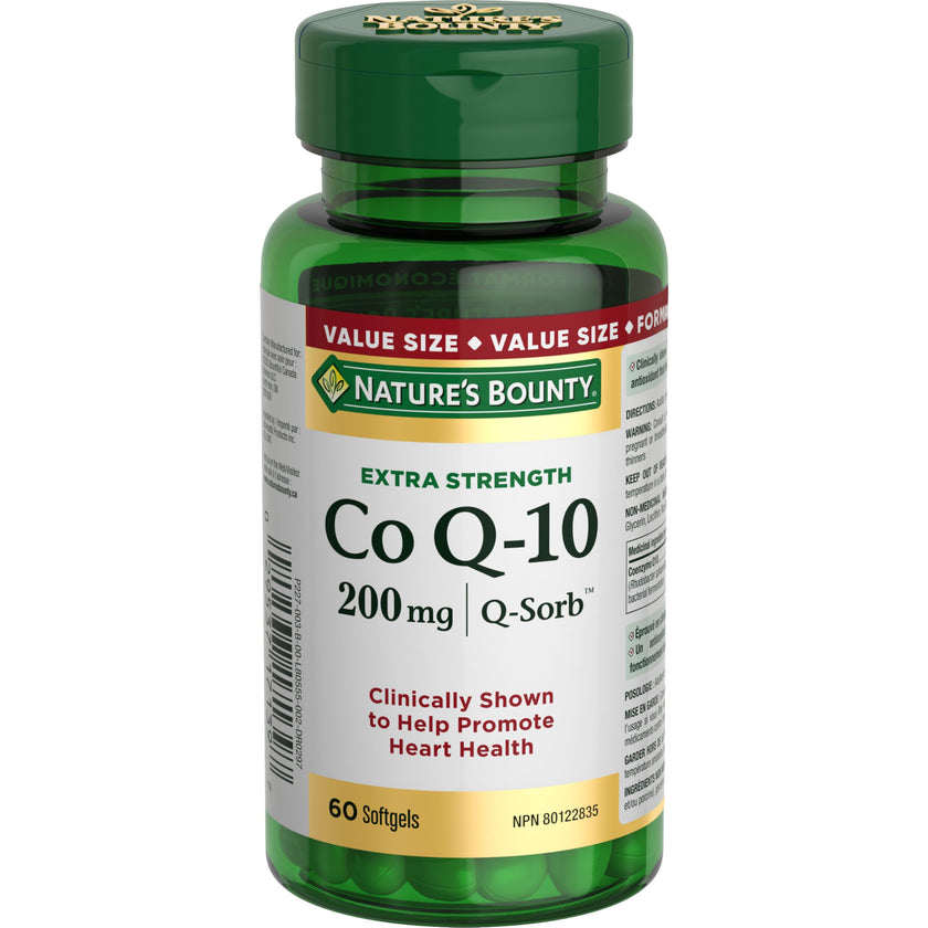 NATURE'S BOUNTY Co Q-10, 200 mg, Extra Strength, Clinically Shown to Promote Heart Health, 48.9 g 🍁 All In One Marketplace Canada