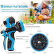 200 ft Expandable Garden Hose with 10 Spray Nozzle - Heavy Duty Superior Strength 3750D - 4 -Layer Latex Core - Expanding Water Hoses - Extra Strong Brass Connectors/Storage Bag 🍁 All In One Marketplace Canada