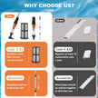 3 in 1 Cordless Rechargeable Pool Vacuum, Handheld Pool Cleaner Ideal for Spas, Hot Tubs and Small Pools for Sand and Debris 🍁 All In One Marketplace Canada