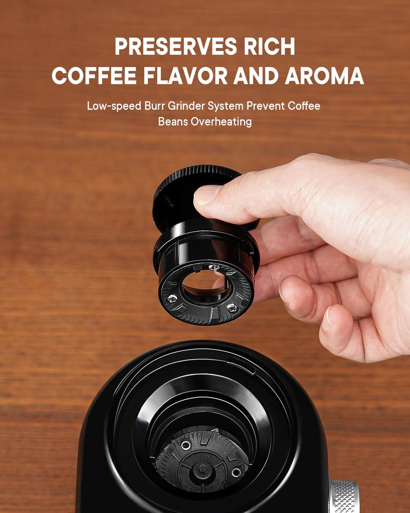 SHARDOR Electric Burr Coffee Grinder 2.0, Automatic Coffee Bean Grinder with 16 Precise Grind Setting, Adjustable Flat Burr Mill for French Press, Drip Coffee and Espresso, 2-14 Cup, Black 🍁 All In One Marketplace Canada