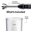 Braun MQ5000 Vario Hand Blender Stick – 21-Speed Immersion Blender Handheld with Turbo Boost, Stainless Steel Blades, SplashControl, EasyClick System, 400W, Mixer for Soups & Smoothies 🍁 All In One Marketplace Canada