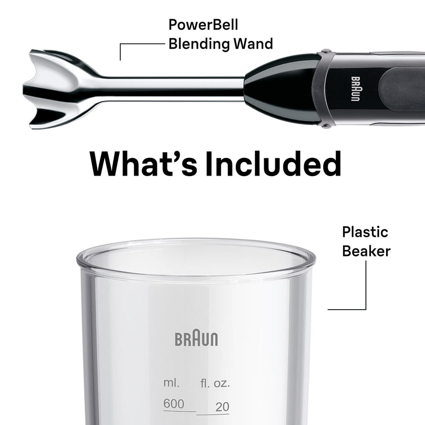 Braun MQ5000 Vario Hand Blender Stick – 21-Speed Immersion Blender Handheld with Turbo Boost, Stainless Steel Blades, SplashControl, EasyClick System, 400W, Mixer for Soups & Smoothies 🍁 All In One Marketplace Canada