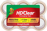 Duck Brand HD Clear High Performance Packaging Tape, 1.88-Inch x 54.6-Yard, Crystal Clear, 6-Pack (441962) 🍁 All In One Marketplace Canada