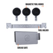 Blackstone 5188 Rear Grease Gate, 3 Magentic Hooks and Tool Holder Combo, Flat Top Griddle Accessories, Stainless Steel Barbeque Cooking Utensil Holder and Grease Guard 🍁 All In One Marketplace Canada
