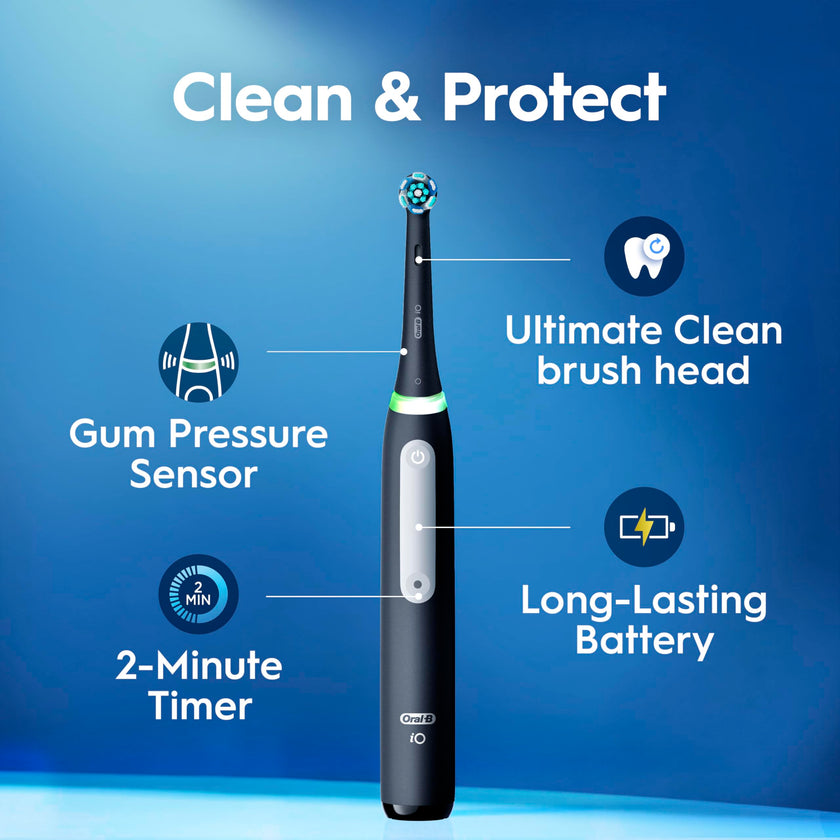 Oral-B iO Series 3 Limited Electric Toothbrush with (2) Brush Heads, Rechargeable, Icy Blue 🍁 All In One Marketplace Canada