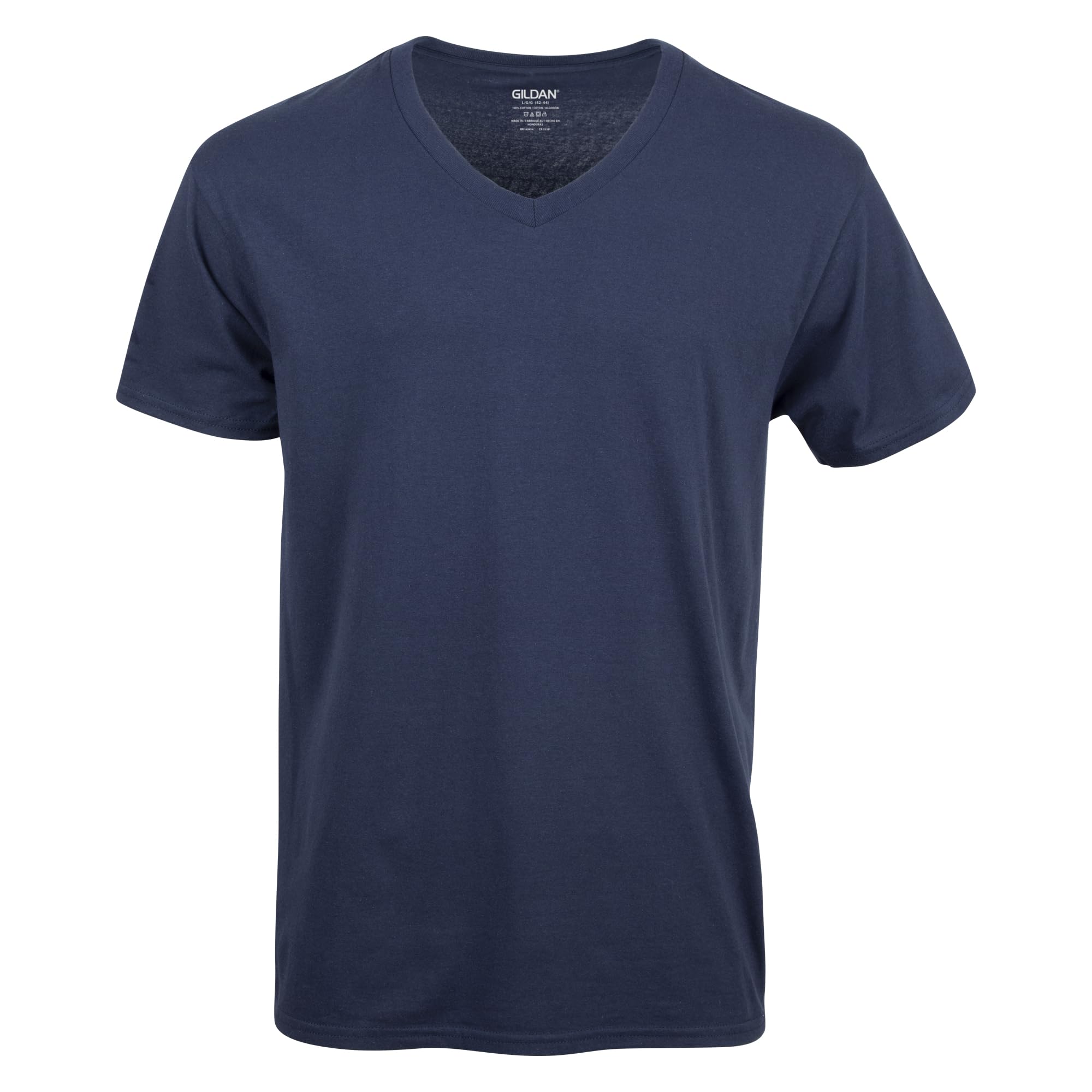 Gildan Men's V-Neck T-Shirts, Multipack, Style G1103, Navy/Charcoal/Cardinal Red (5-Pack), X-Large, Navy/Charcoal/Cardinal Red (5-Pack), X-Large 🍁 All In One Marketplace Canada