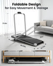 Yagud Walking Pad with 8% Incline, 3 in 1 Treadmill for Home & Office, 2.5HP Under Desk Treadmill with Handle, Portable Treadmill with Remote Control & Led Display, No Installation 🍁 All In One Marketplace Canada