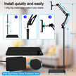 SAMHOUSING Tablet Floor Stand, Adjustable Universal 360-degree Rotatable Metal Tablet Holder, Phone Stand for iPad/iPhoneX/iPad Pro or Other 4.7~12.9 Inch-Screen Devices (Black) 🍁 All In One Marketplace Canada