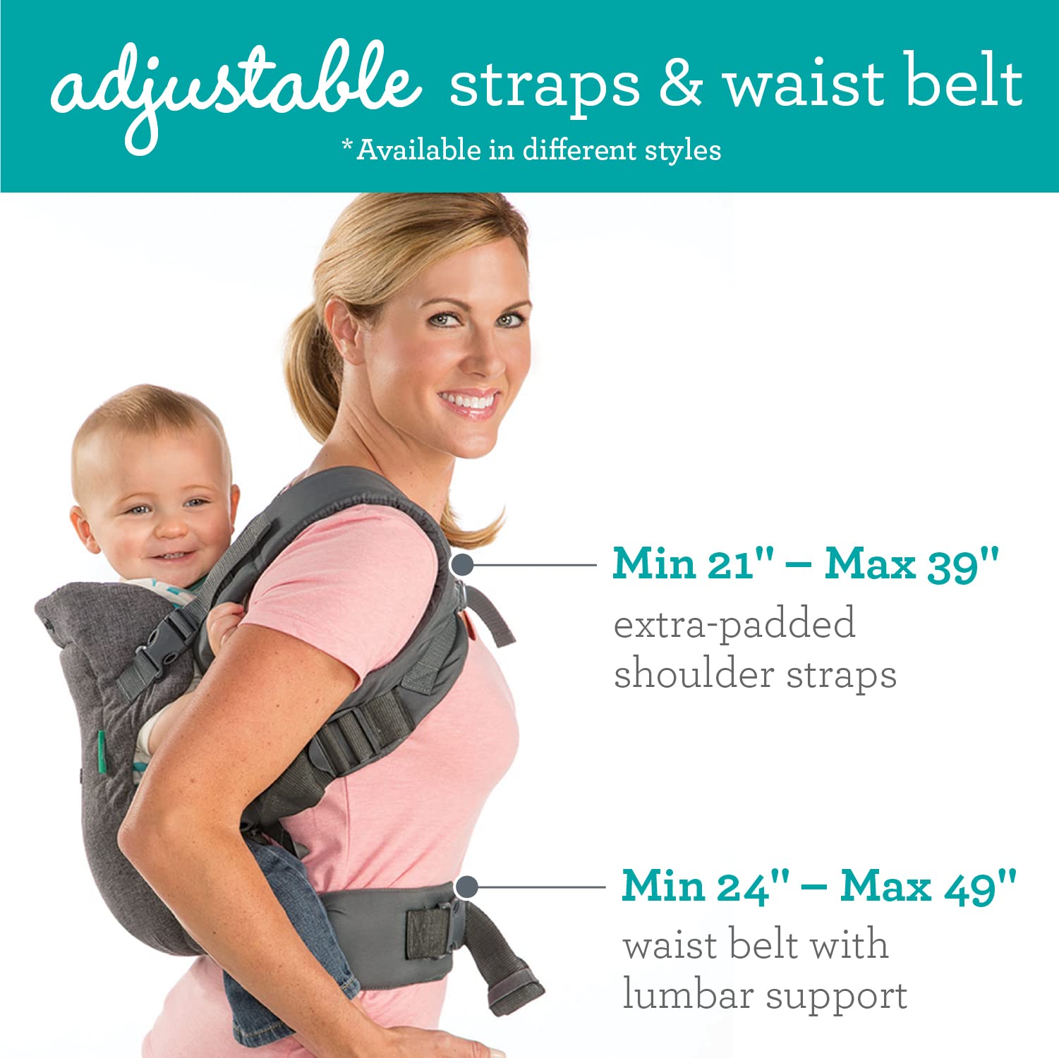 Infantino Flip 4-in-1 Baby Carrier Convertible Ergonomic, Gray 🍁 All In One Marketplace Canada