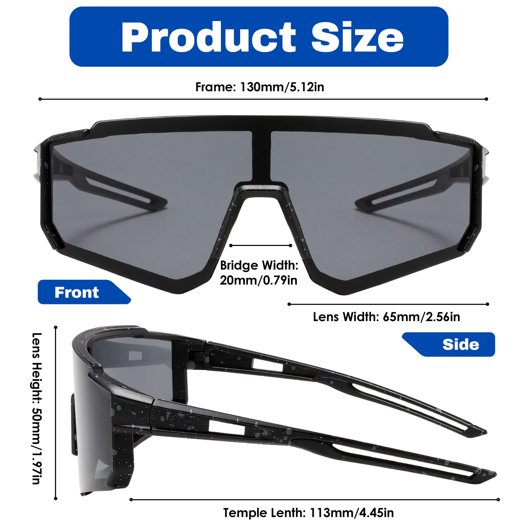 Kids Sunglasses for Boys Girls, 3Pack UV400 Protection Goggles Youth Sports Sunglasses for Baseball Cycling Climbing (3 PACK) 🍁 All In One Marketplace Canada