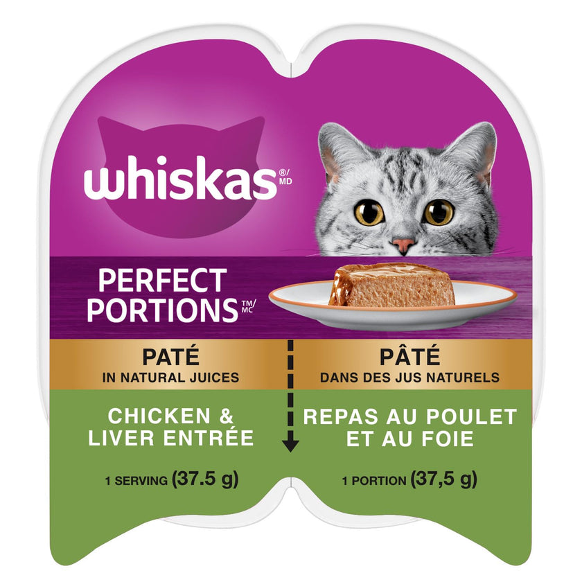 Whiskas Perfect Portions Kitten Wet Cat Food, Chicken Flavour, 75g 🍁 All In One Marketplace Canada