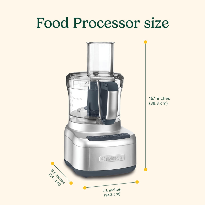 Cuisinart Elemental 8-Cup (2L) Food Processor, 350W, Silver (FP-8SVEC) 🍁 All In One Marketplace Canada