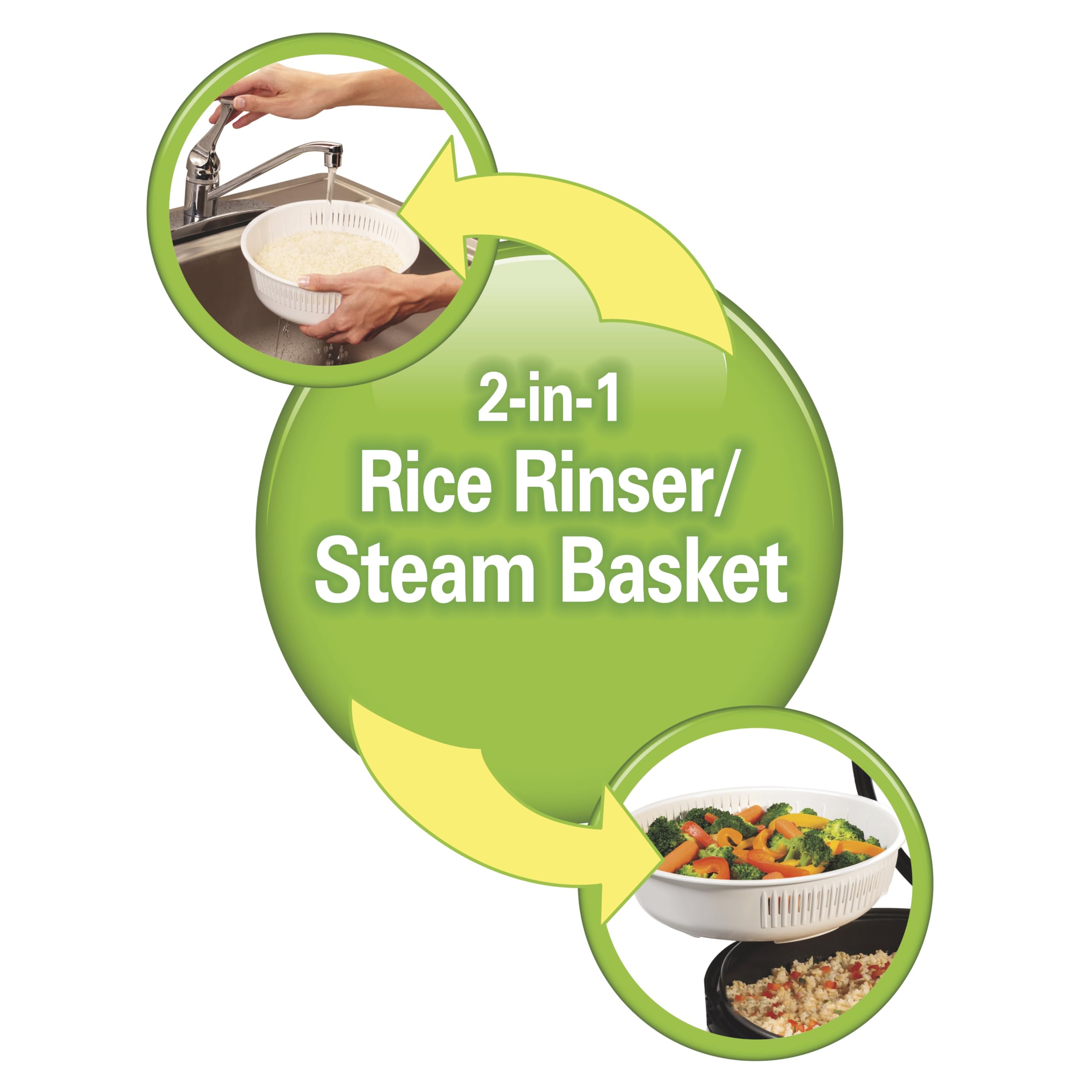 Hamilton Beach Digital Programmable Rice Cooker & Food Steamer, 14 Cups Cooked (7 Cups Uncooked), Stainless Steel, Steam & Rinse Basket, Delay Start, Model 37548MN 🍁 All In One Marketplace Canada