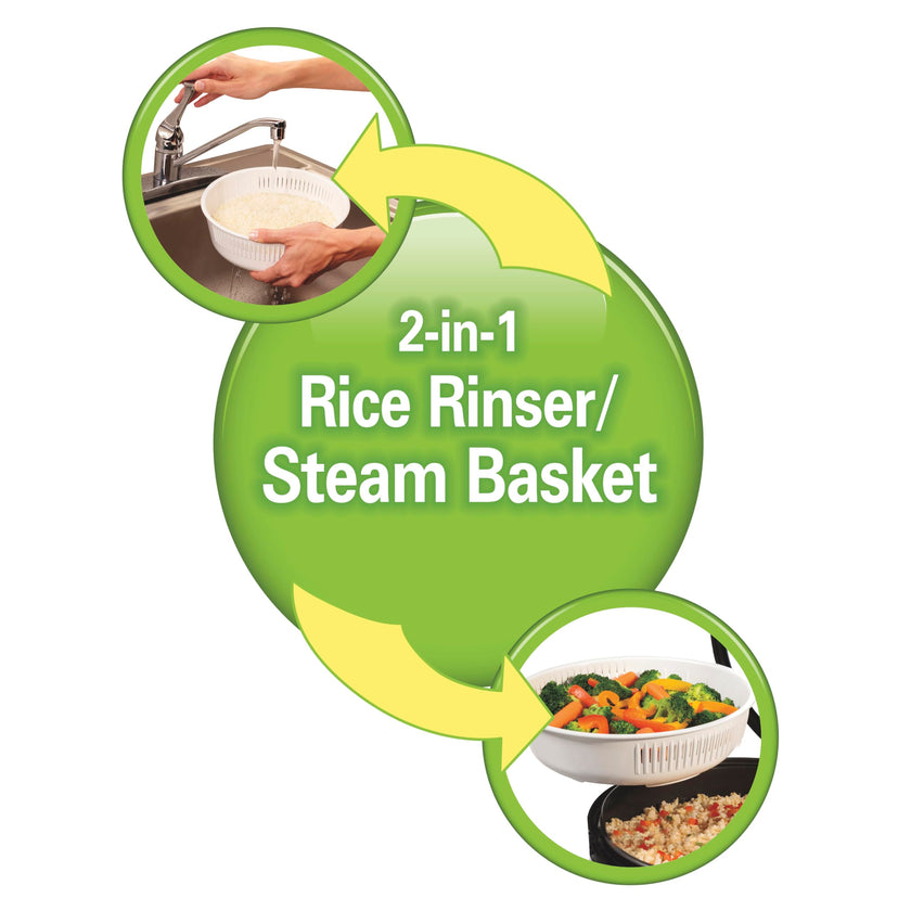 Hamilton Beach Digital Programmable Rice Cooker & Food Steamer, 14 Cups Cooked (7 Cups Uncooked), Stainless Steel, Steam & Rinse Basket, Delay Start, Model 37548MN 🍁 All In One Marketplace Canada