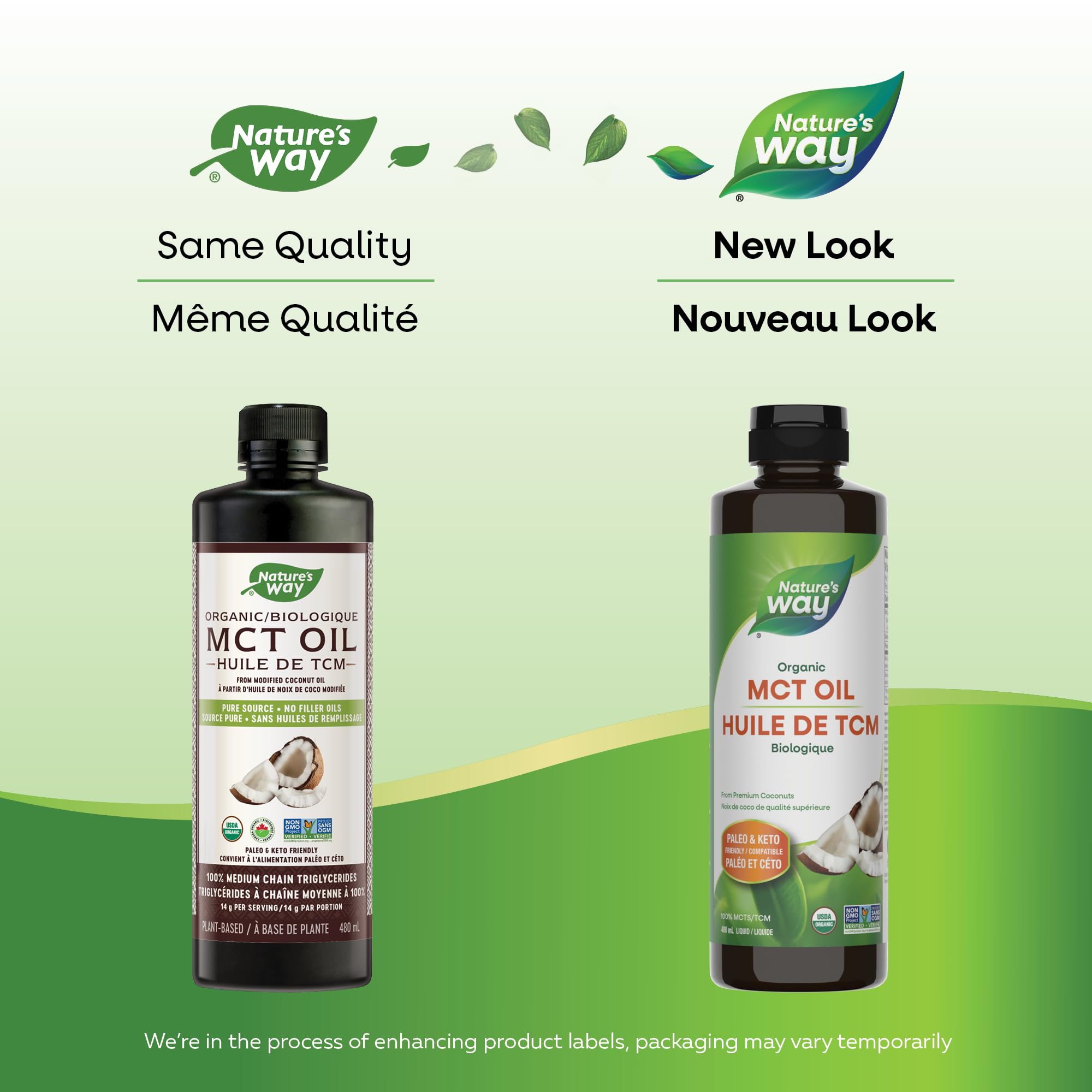 Nature's Way 100% Pure MCT Oil – Organic Coconut-Derived Medium Chain Triglycerides – No Palm or Filler Oils – Keto & Paleo Friendly – Non-GMO, Vegetarian, Gluten-Free, Flavourless – 480 mL 🍁 All In One Marketplace Canada