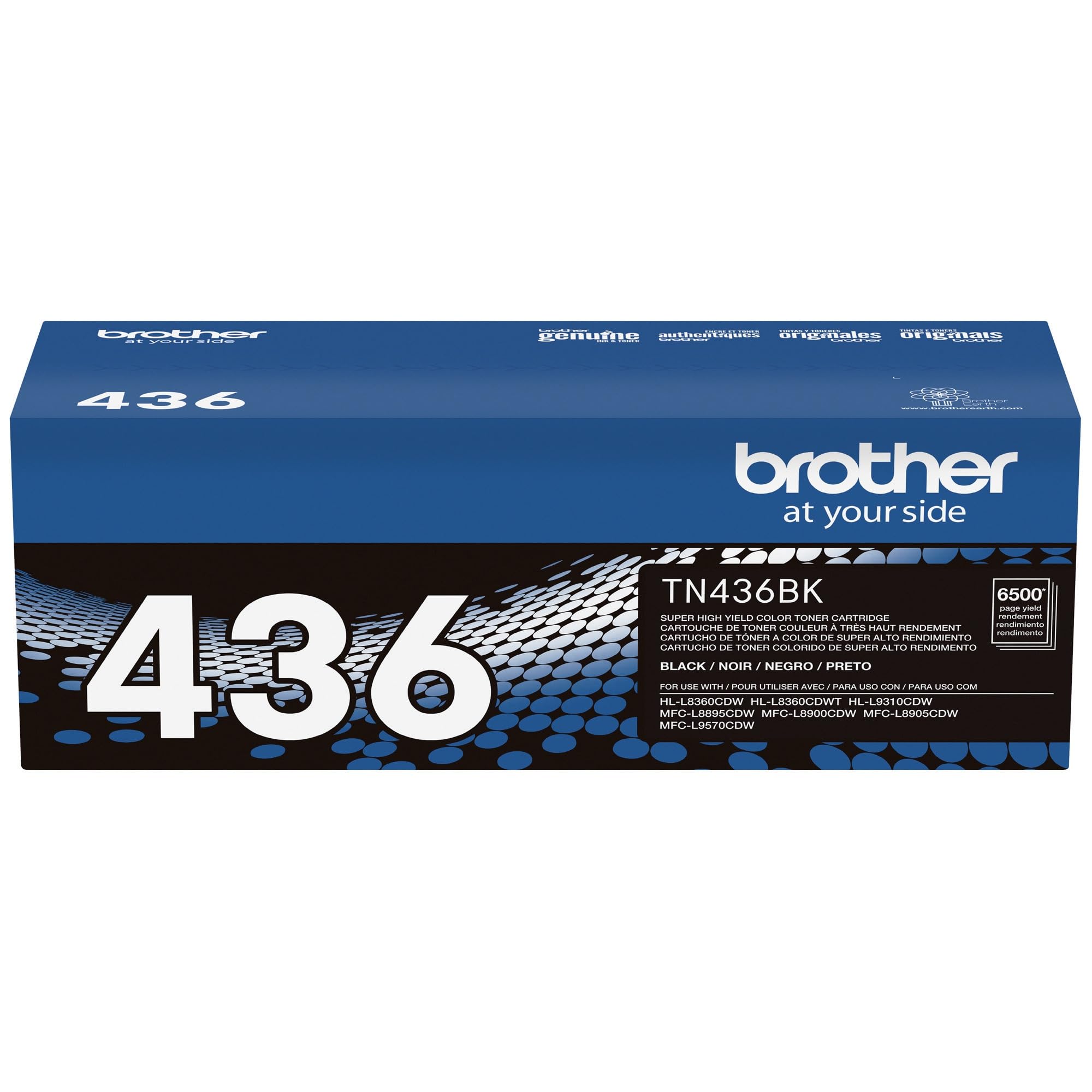 Brother Original TN436BK Super High-Yield Black Toner Cartridge, Higher Yield for Value, Original Toner Replacement Cartridge, Toner for Brother Laser Printers HL-L8360CDW, MFC-L8610CDW, and More 🍁 All In One Marketplace Canada