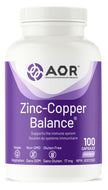 AOR Zinc Copper Balance 17mg, 100 V-Caps, 100-Day Supply - Nutrient Support for Skin, Hair, Bone & Overall Wellness, NON-GMO & Gluten-Free, Easy-to-Swallow, Zinc & Copper Supplements for Men & Women 🍁 All In One Marketplace Canada